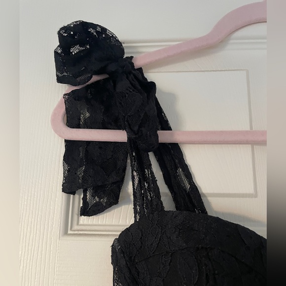 Hello Molly/Saints and Secrets Black Bustier lace Mini dress - Picture 4 of 4